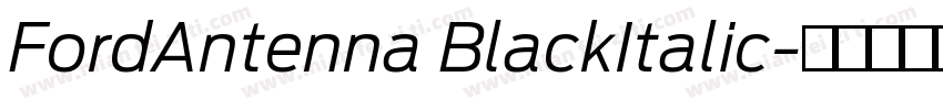 FordAntenna BlackItalic字体转换